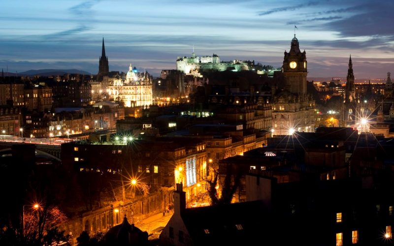 Edinburgh sky line.